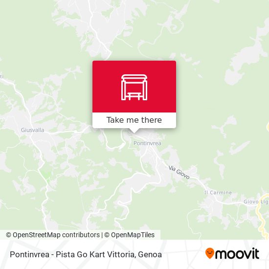 Pontinvrea - Pista Go Kart Vittoria map