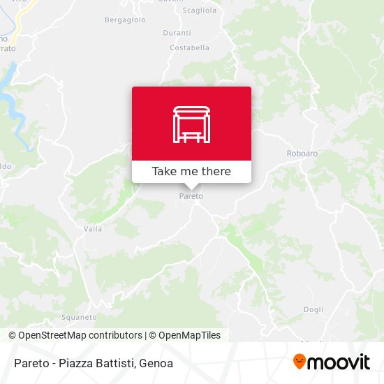 Pareto - Piazza Battisti map