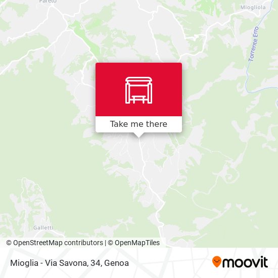 Mioglia - Via Savona, 34 map
