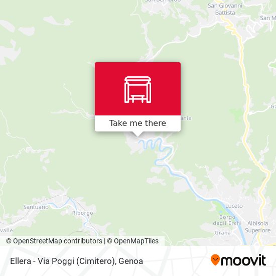 Ellera - Via Poggi (Cimitero) map