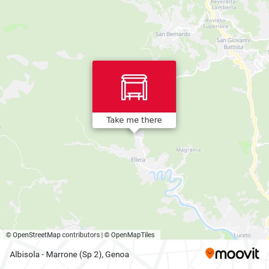 Albisola - Marrone (Sp 2) map