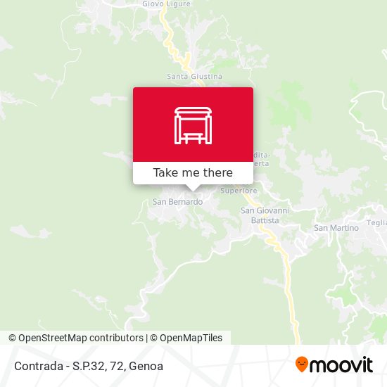 Contrada - S.P.32, 72 map