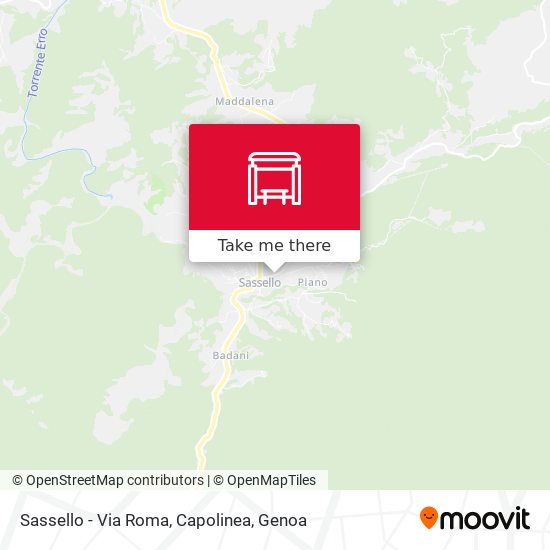 Sassello - Via Roma, Capolinea map