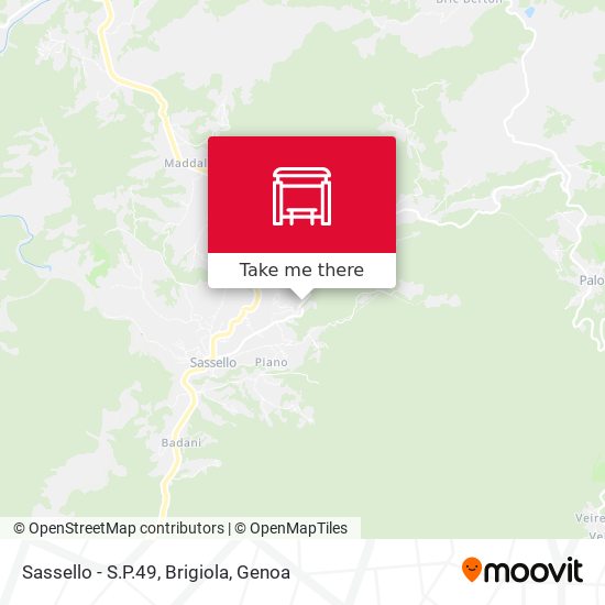 Sassello - S.P.49, Brigiola map
