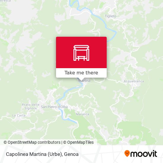 Capolinea Martina (Urbe) map