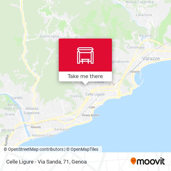 Celle Ligure - Via Sanda, 71 map