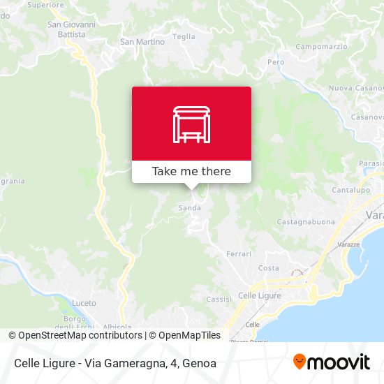 Celle Ligure - Via Gameragna, 4 map