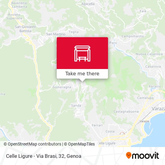 Celle Ligure - Via Brasi, 32 map