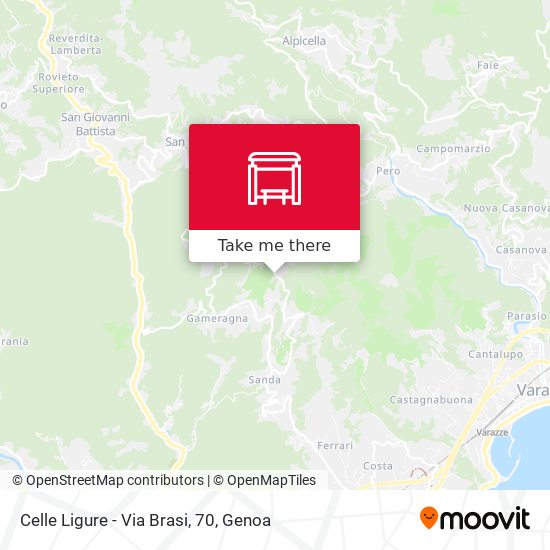 Celle Ligure - Via Brasi, 70 map