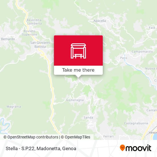 Stella - S.P.22, Madonetta map
