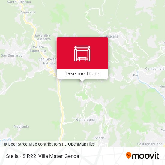 Stella - S.P.22, Villa Mater map