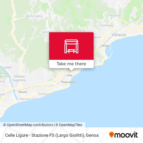 Celle Ligure - Stazione FS (Largo Giolitti) map