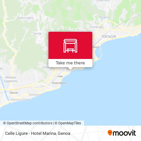 Celle Ligure - Hotel Marina map