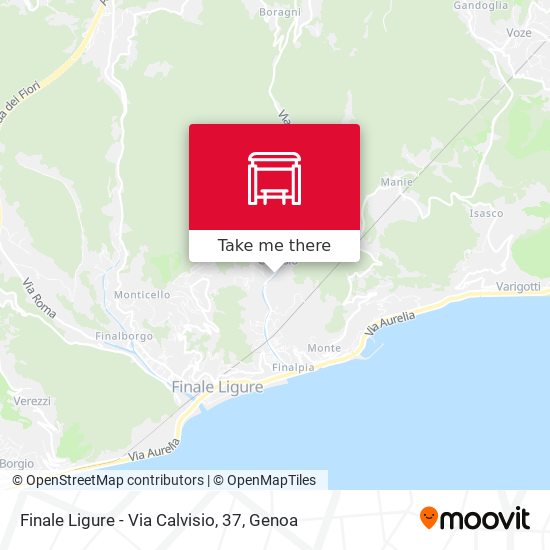 Finale Ligure - Via Calvisio, 37 map