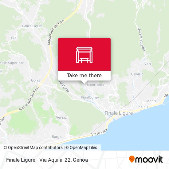 Finale Ligure - Via Aquila, 22 map