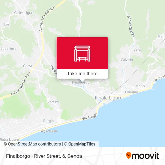 Finalborgo - River Street, 6 map