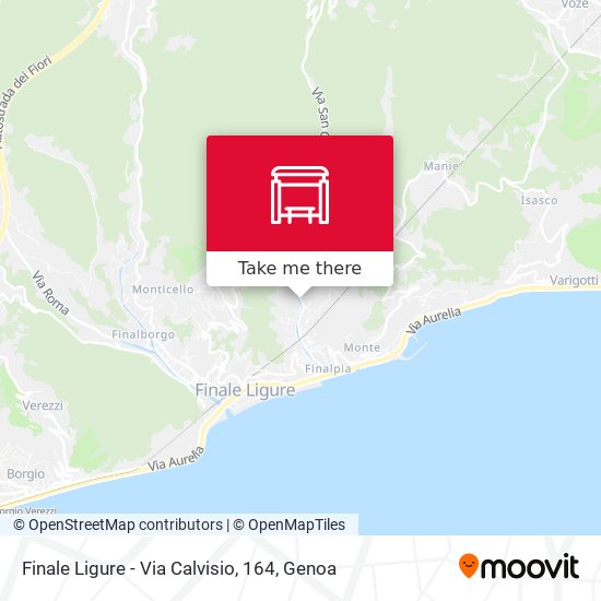 Finale Ligure - Via Calvisio, 164 map