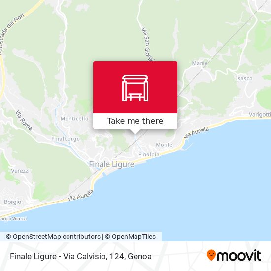 Finale Ligure - Via Calvisio, 124 map