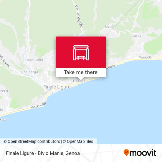 Finale Ligure - Bivio Manie map