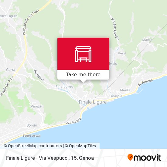 Finale Ligure - Via Vespucci, 15 map