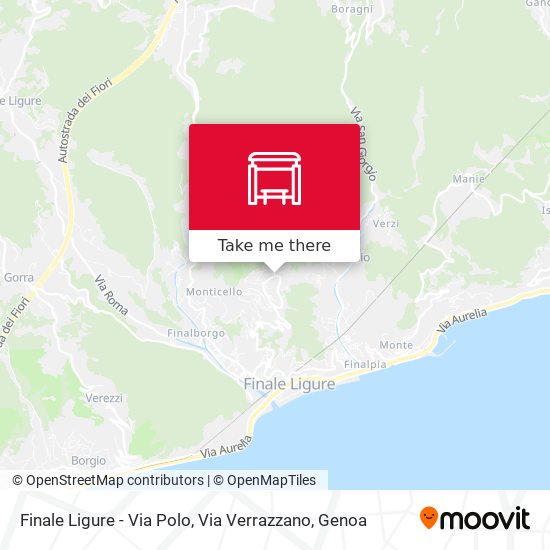 Finale Ligure - Via Polo, Via Verrazzano map