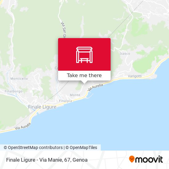 Finale Ligure - Via Manie, 67 map