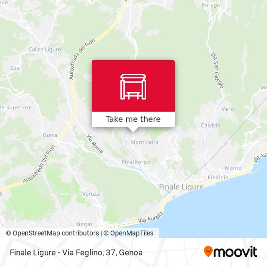 Finale Ligure - Via Feglino, 37 map