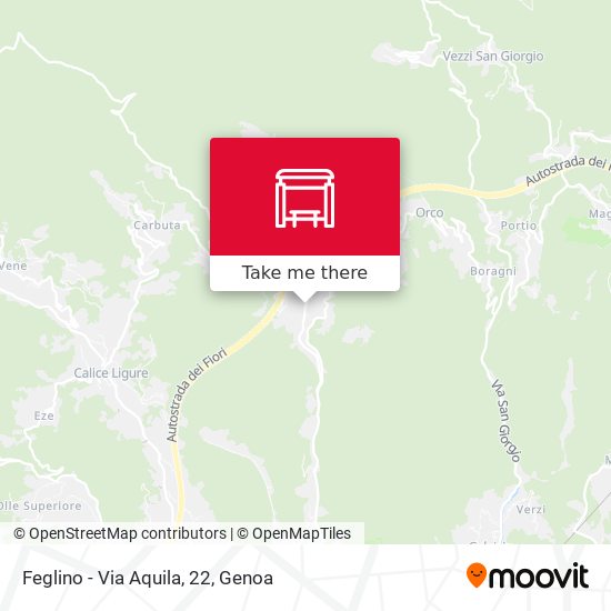 Feglino - Via Aquila, 22 map