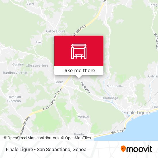 Finale Ligure - San Sebastiano map