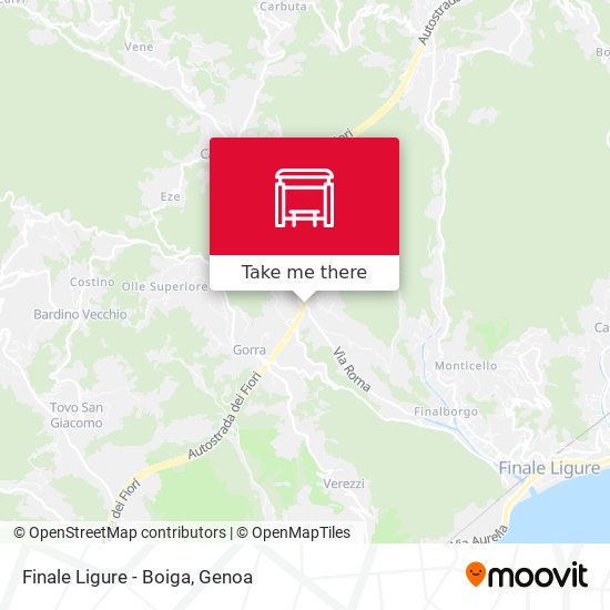 Finale Ligure - Boiga map