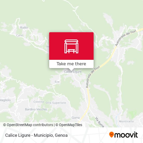 Calice Ligure - Municipio map