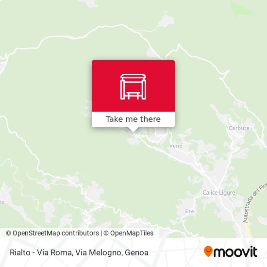 Rialto - Via Roma, Via Melogno map