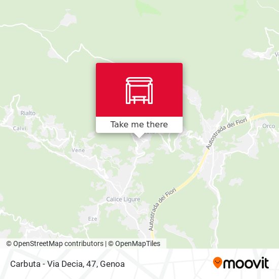 Carbuta - Via Decia, 47 map