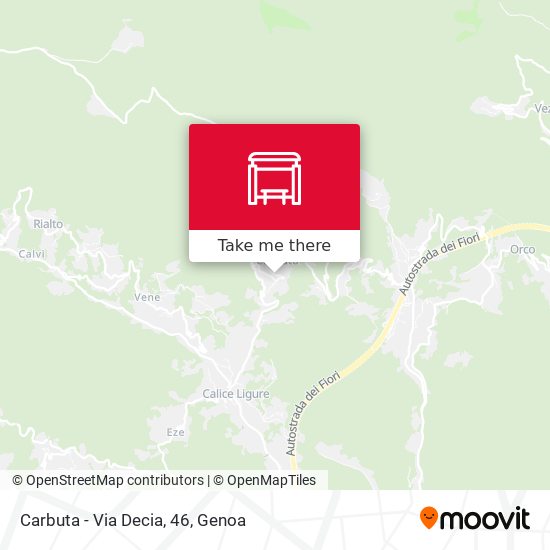 Carbuta - Via Decia, 46 map