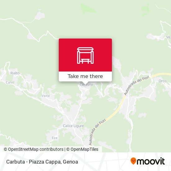 Carbuta - Piazza Cappa map