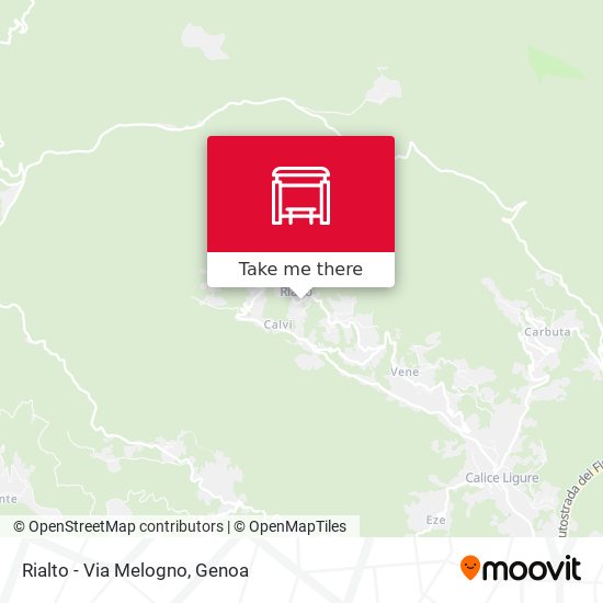 Rialto - Via Melogno map