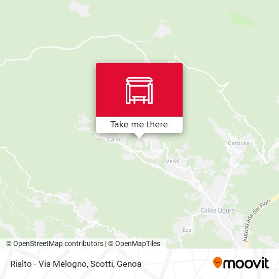 Rialto - Via Melogno, Scotti map
