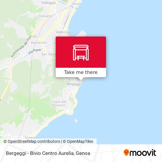 Bergeggi - Bivio Centro Aurelia map