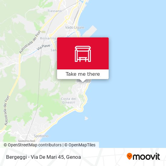 Bergeggi - Via De Mari 45 map