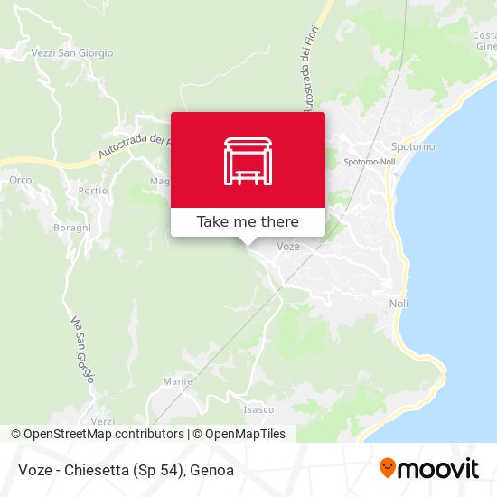 Voze - Chiesetta (Sp 54) map