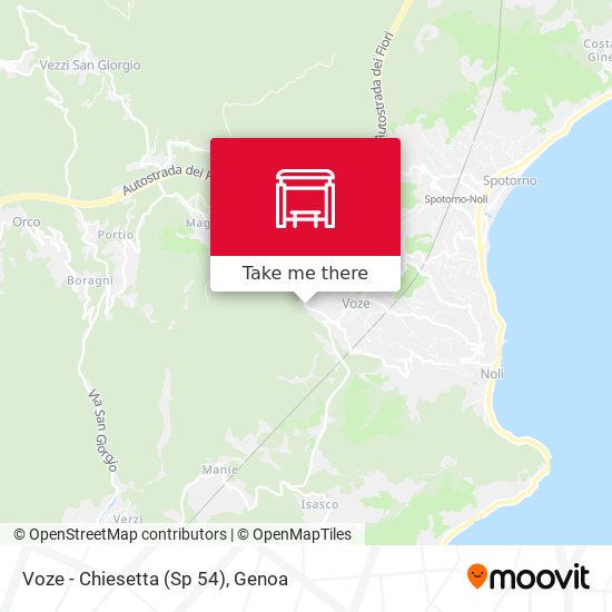 Voze - Chiesetta (Sp 54) map