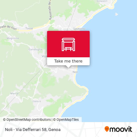 Noli - Via Defferrari 58 map