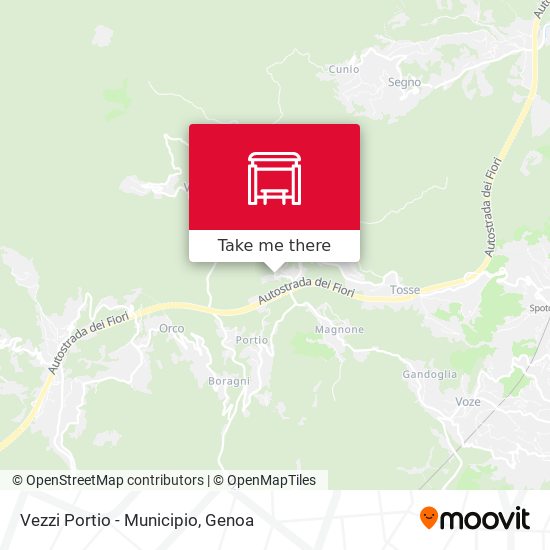 Vezzi Portio - Municipio map