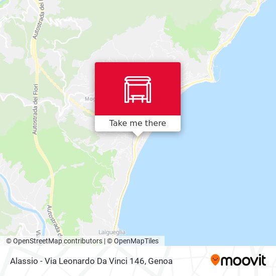Alassio - Via Leonardo Da Vinci 146 map
