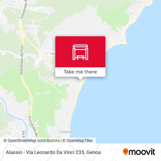 Alassio - Via Leonardo Da Vinci 235 map