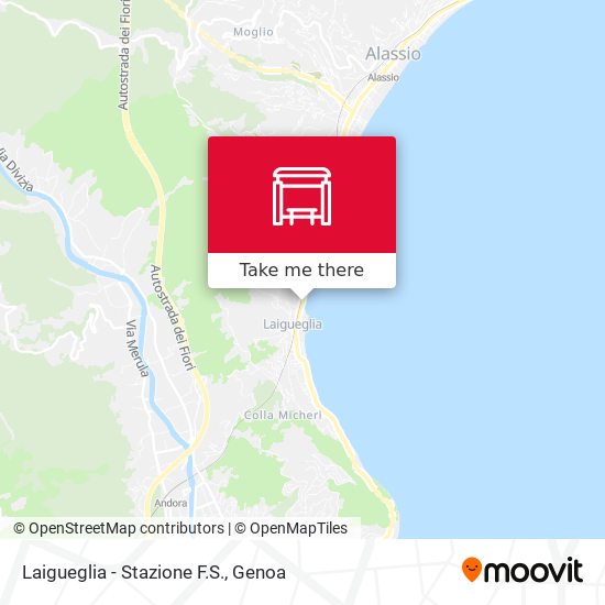 Laigueglia - Stazione F.S. map