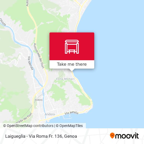 Laigueglia - Via Roma Fr. 136 map
