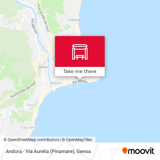 Andora - Via Aurelia (Pinamare) map