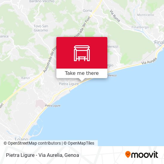 Pietra Ligure - Via Aurelia map