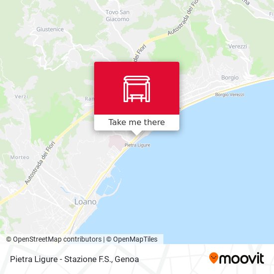 Pietra Ligure - Stazione F.S. map